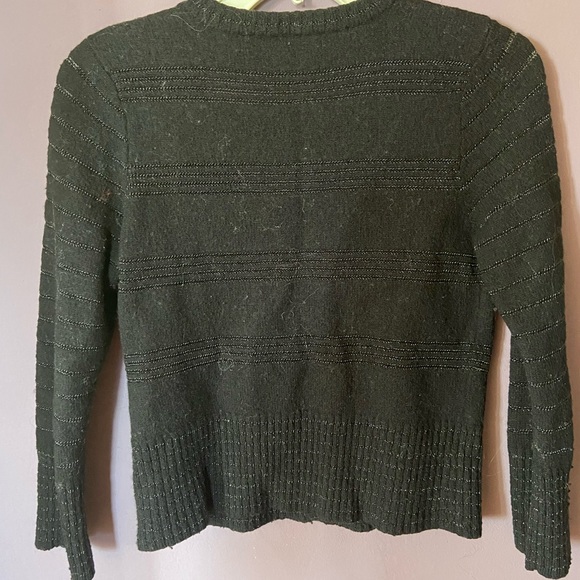 MARC JACOBS BLACK WOOL CROPPED CARDIGAN - Picture 3 of 3